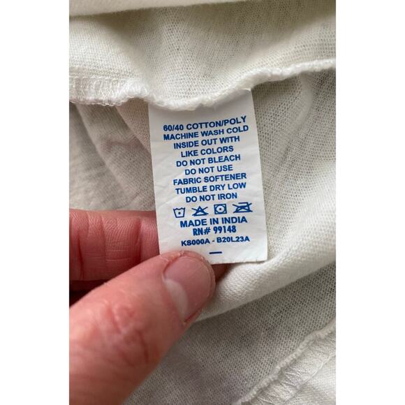 Betty Boop Women's L Cream Flower Power Graphic Short Sleeve T-Shirt - Picture 5 of 5